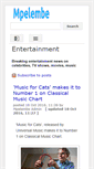 Mobile Screenshot of entertainment.mpelembe.net