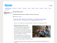 Tablet Screenshot of entertainment.mpelembe.net