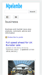 Mobile Screenshot of business.mpelembe.net