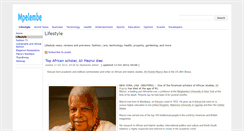 Desktop Screenshot of lifestyle.mpelembe.net