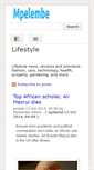 Mobile Screenshot of lifestyle.mpelembe.net