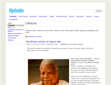 Tablet Screenshot of lifestyle.mpelembe.net